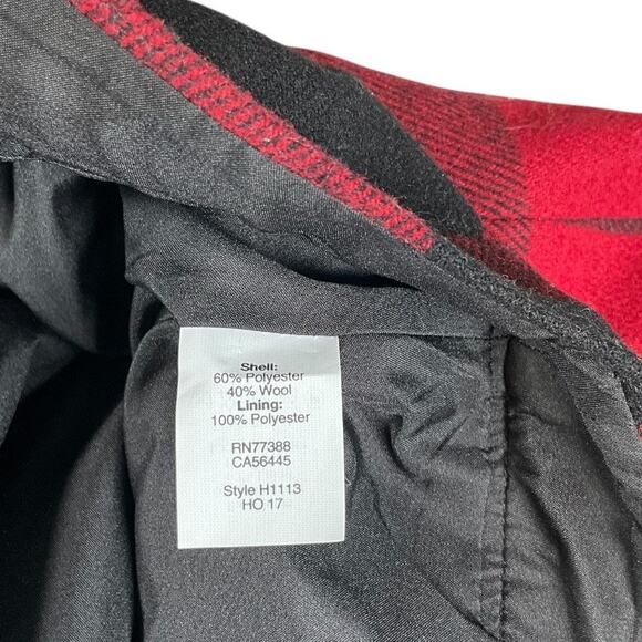 J.Crew Red Black Buffalo Check Wool Mini Skirt Size 4 Cozy Fall/ Winter Classic - Picture 9 of 9